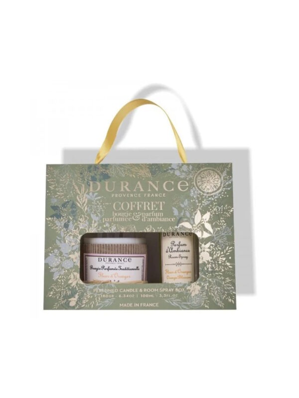 Coffret Bougie et Parfum d'Ambiance Fleur d'Oranger