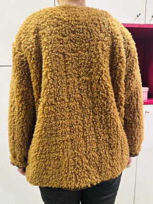 Veste moumoute caramel