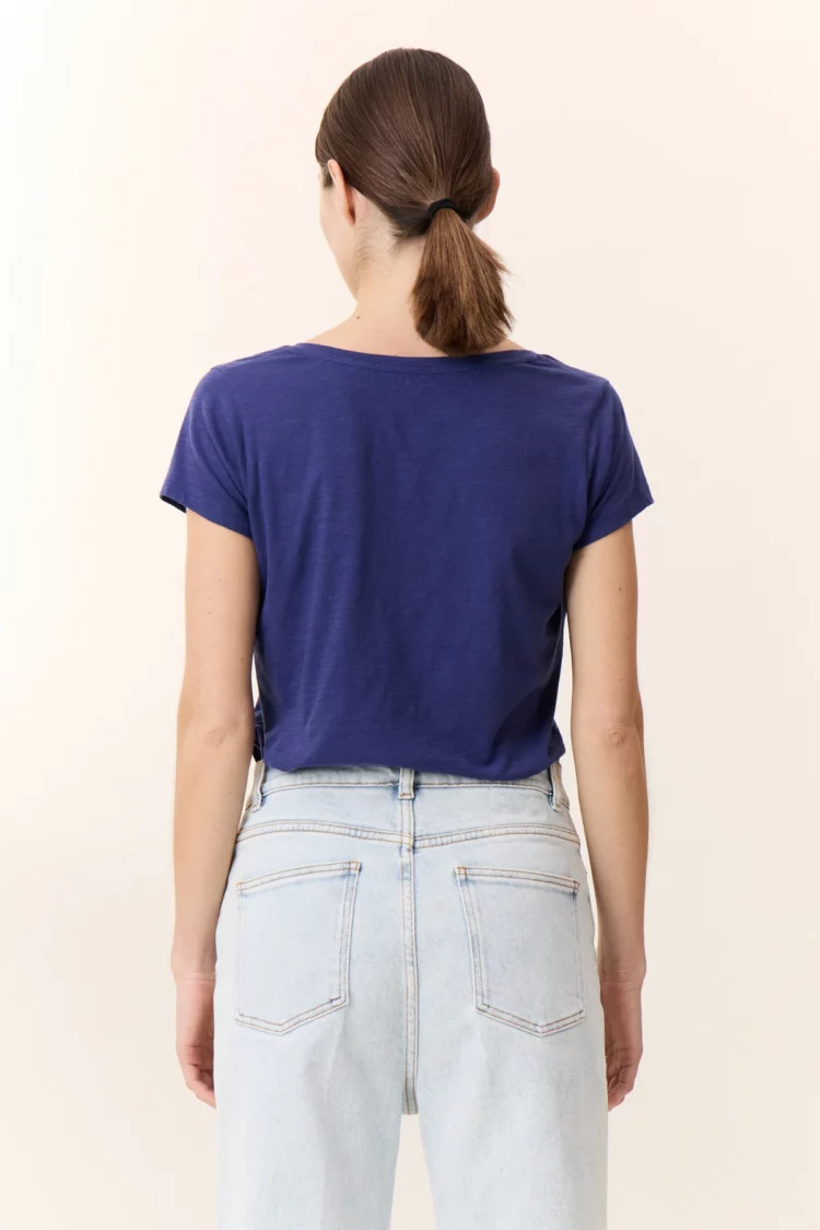 Tee shirt Tonton Feather navy Leon & Harper – Image 4