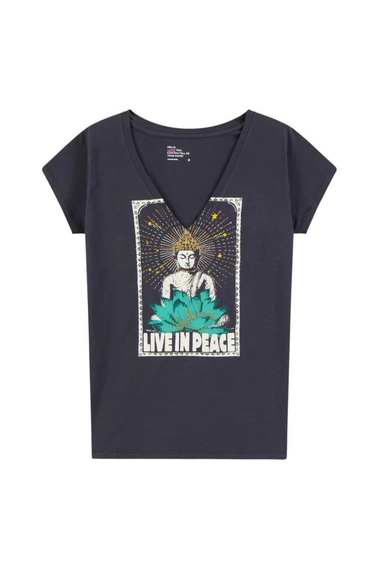 Tee shirt Tonton Yoga carbone Leon & Harper – Image 4