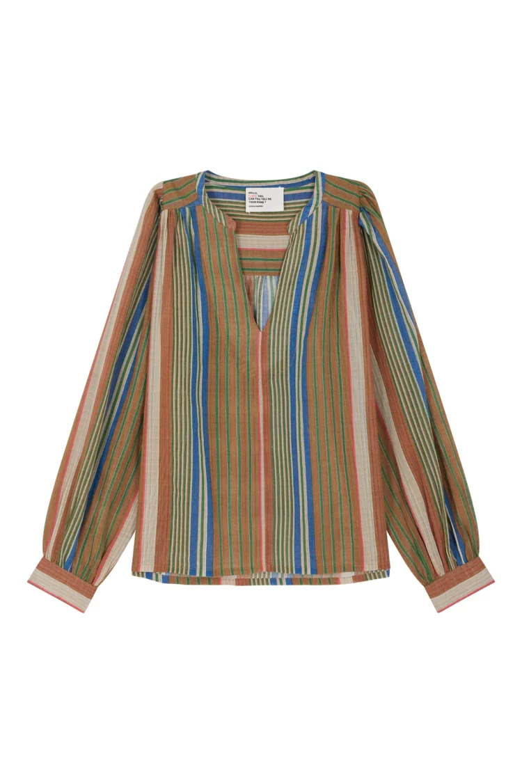 Blouse Chleo stripe Leon & Harper – Image 4