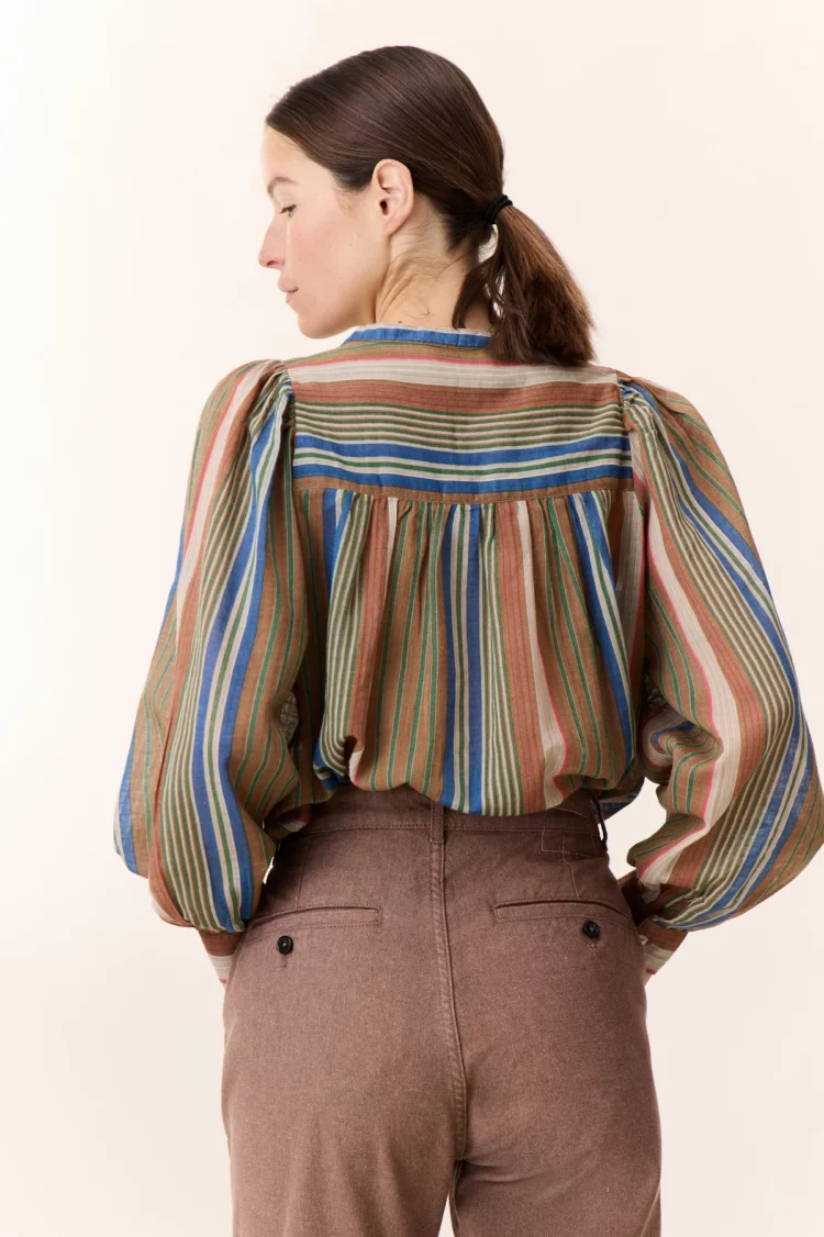 Blouse Chleo stripe Leon & Harper – Image 3