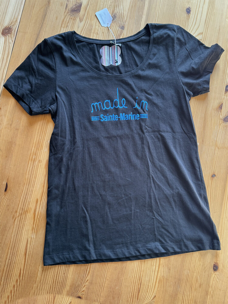 T-shirt noir Made in Sainte-Marine – Image 2