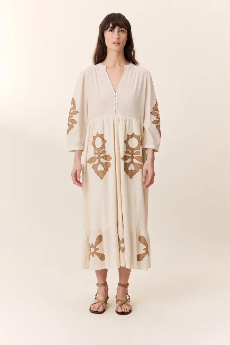 Robe Roza Paros off white Leon & Harper – Image 3