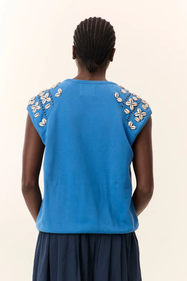 Sweat Sirop Shell azur Leon & Harper – Image 8