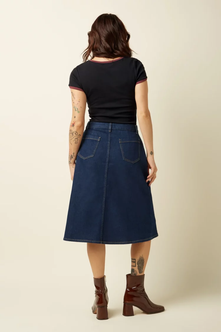 Jupe Marie Onyx denim King Louie – Image 3