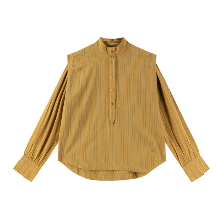 Blouse Cristo camel Leon & Harper – Image 5