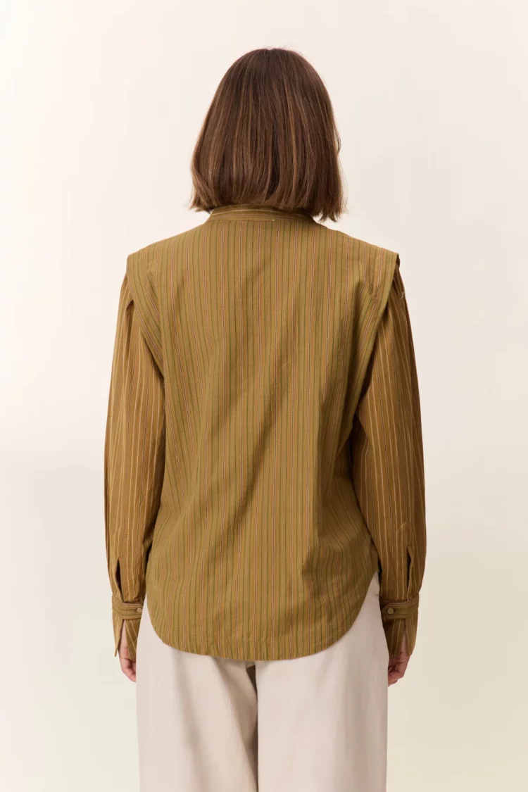 Blouse Cristo camel Leon & Harper – Image 4