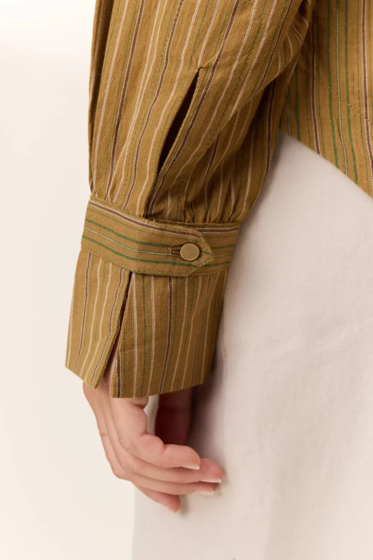 Blouse Cristo camel Leon & Harper – Image 3