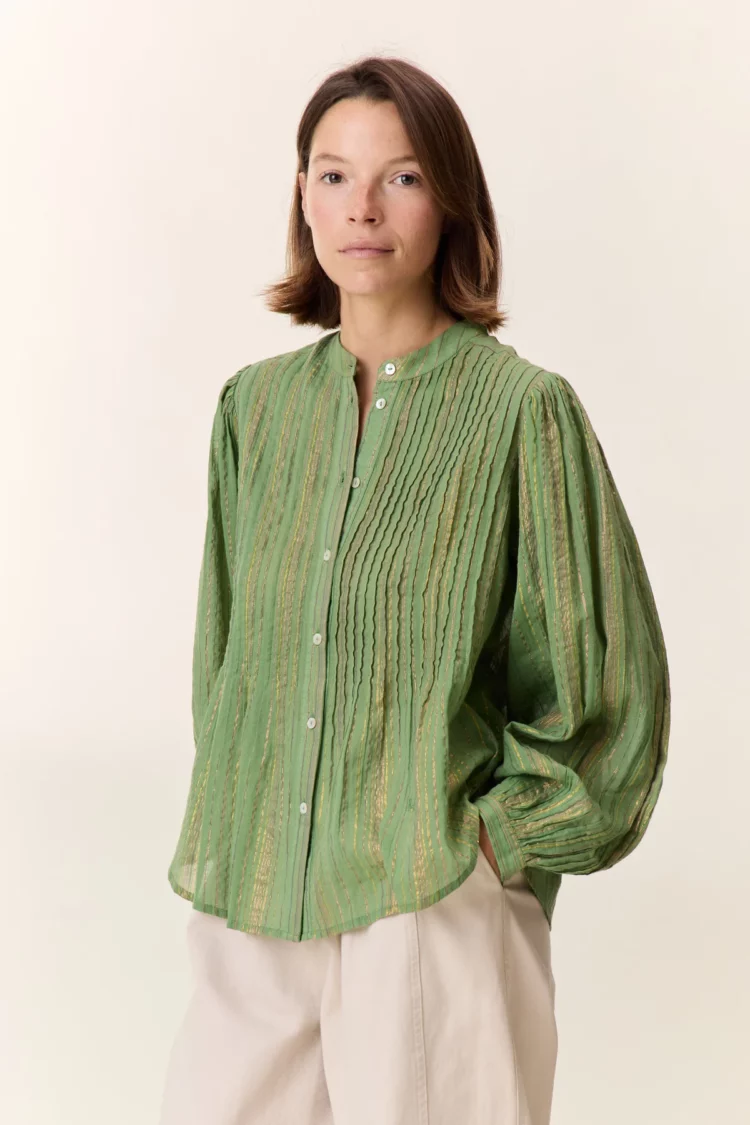 Chemise Charlie green Leon & Harper