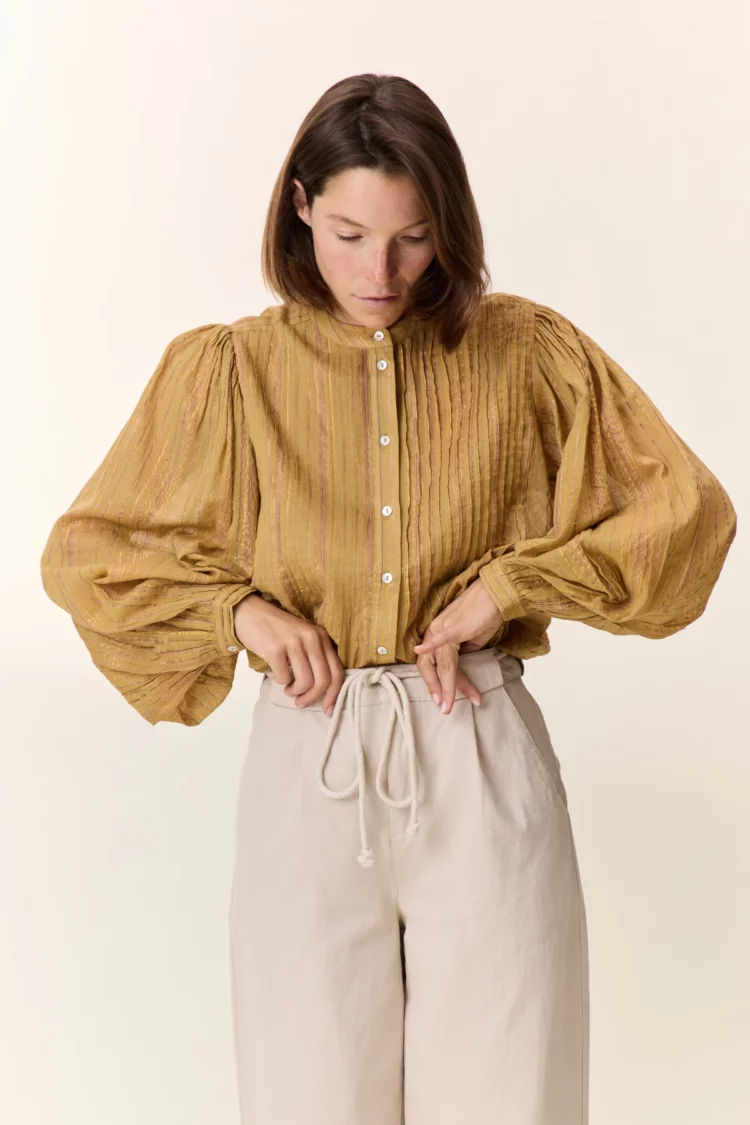 Chemise Charlie yellow Leon & Harper