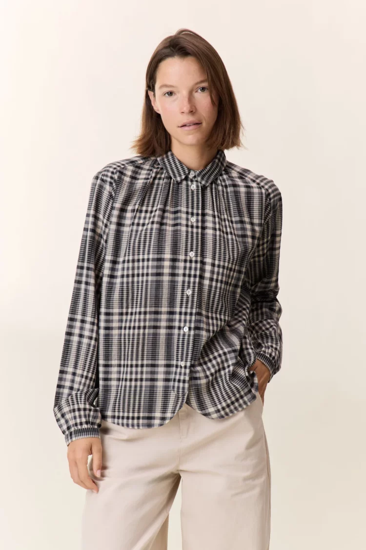 Chemise Cob grey Leon & Harper – Image 3