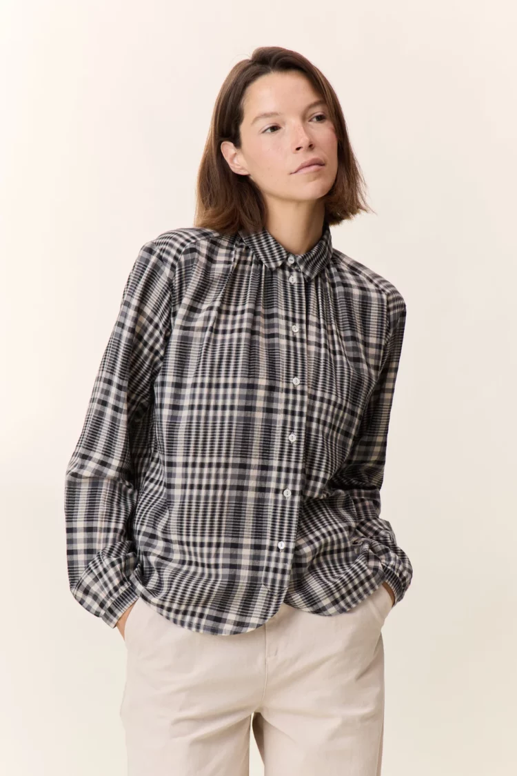 Chemise Cob grey Leon & Harper – Image 4