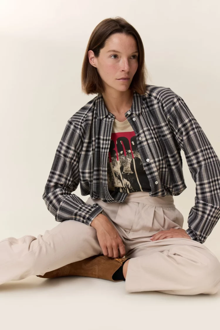 Chemise Cob grey Leon & Harper – Image 6