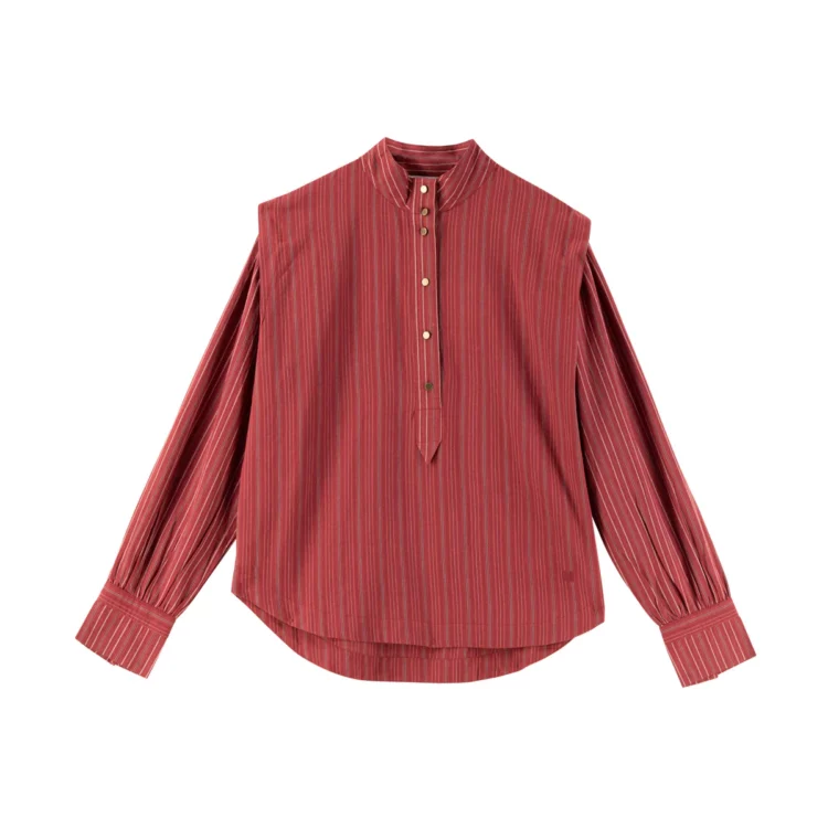 Blouse Cristo red Leon & Harper – Image 6