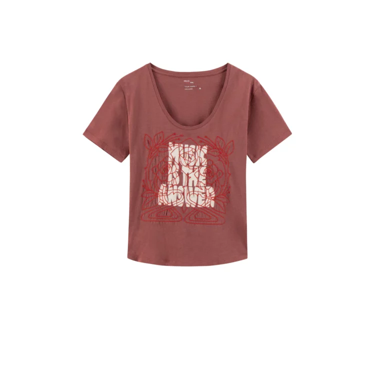 Tee shirt Tizia Answer chili Leon & Harper – Image 5