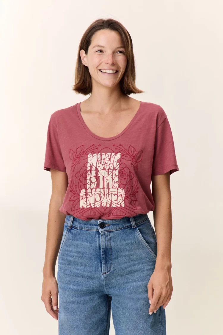 Tee shirt Tizia Answer chili Leon & Harper – Image 3