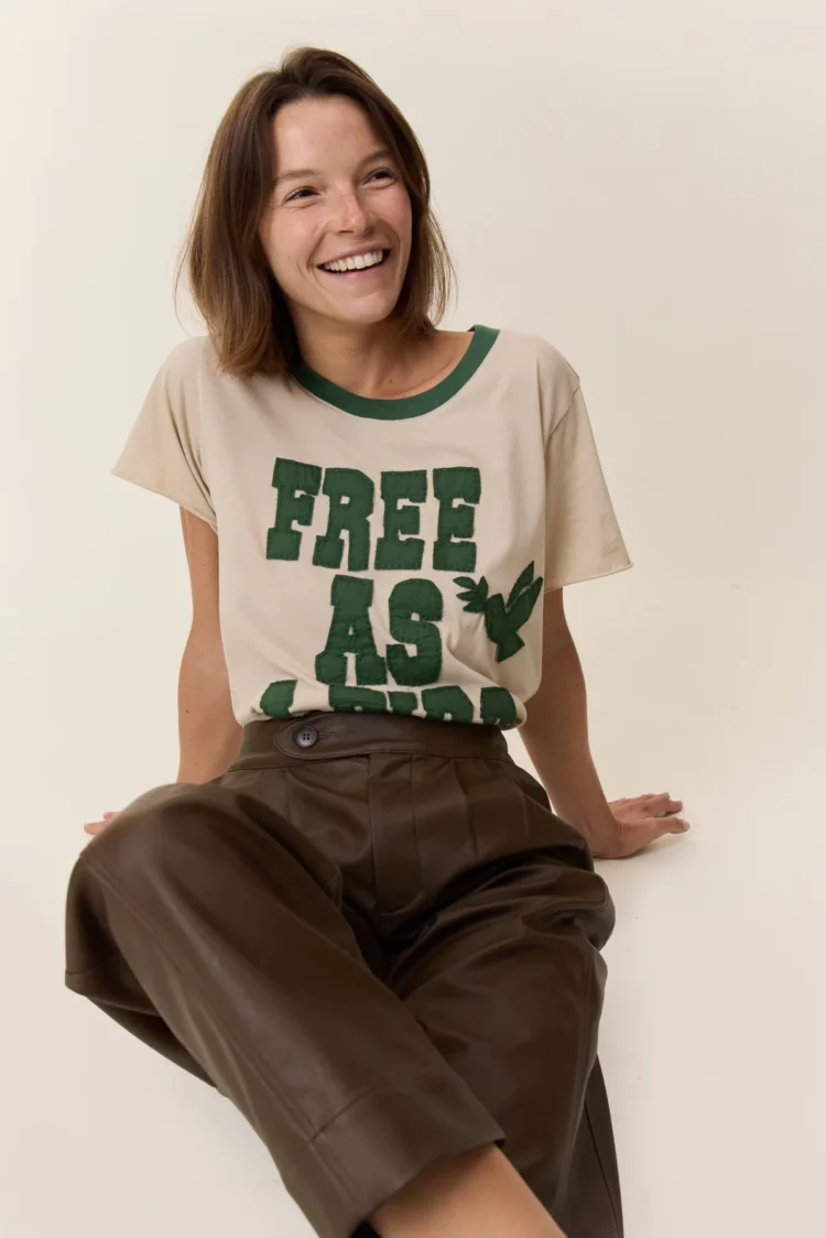 Tee shirt Toro Bird ciment Leon & Harper – Image 3
