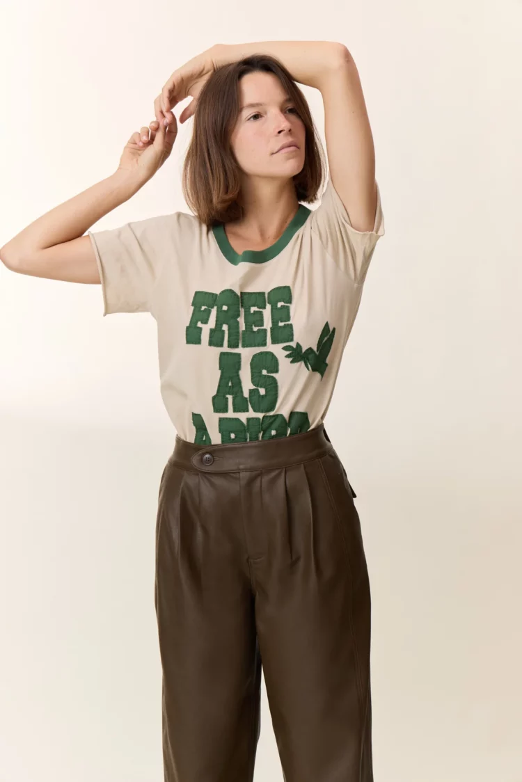 Tee shirt Toro Bird ciment Leon & Harper – Image 5