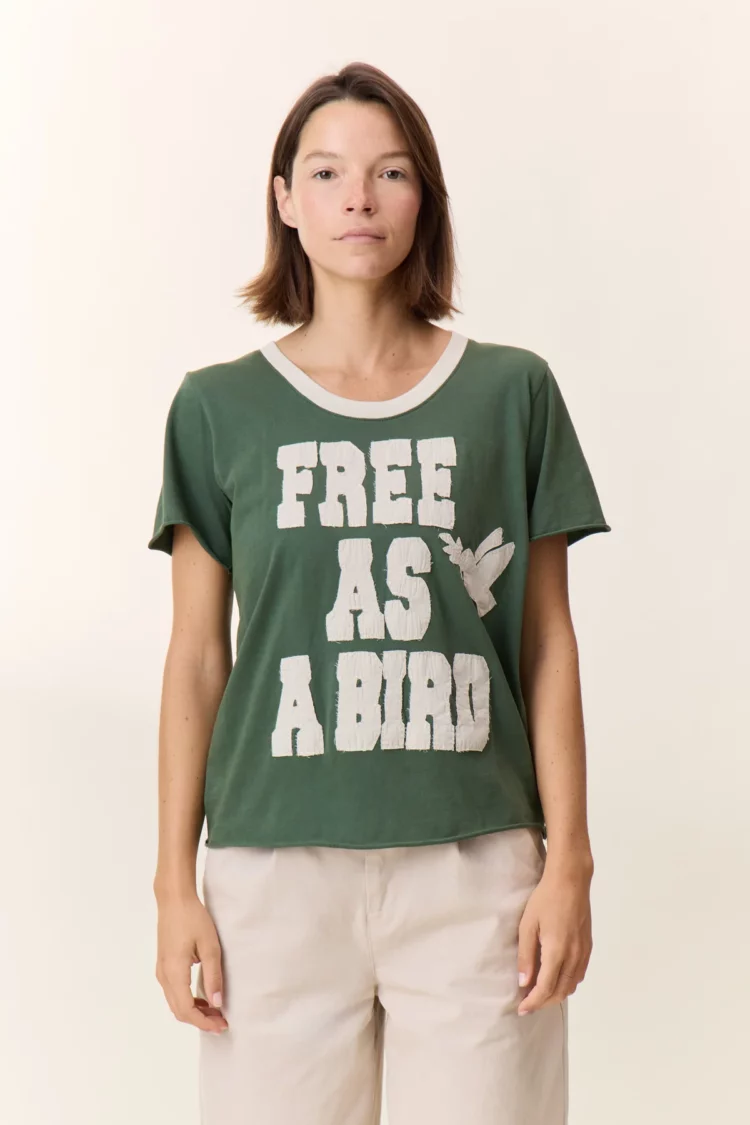 Tee shirt Toro Bird green Leon & Harper – Image 3