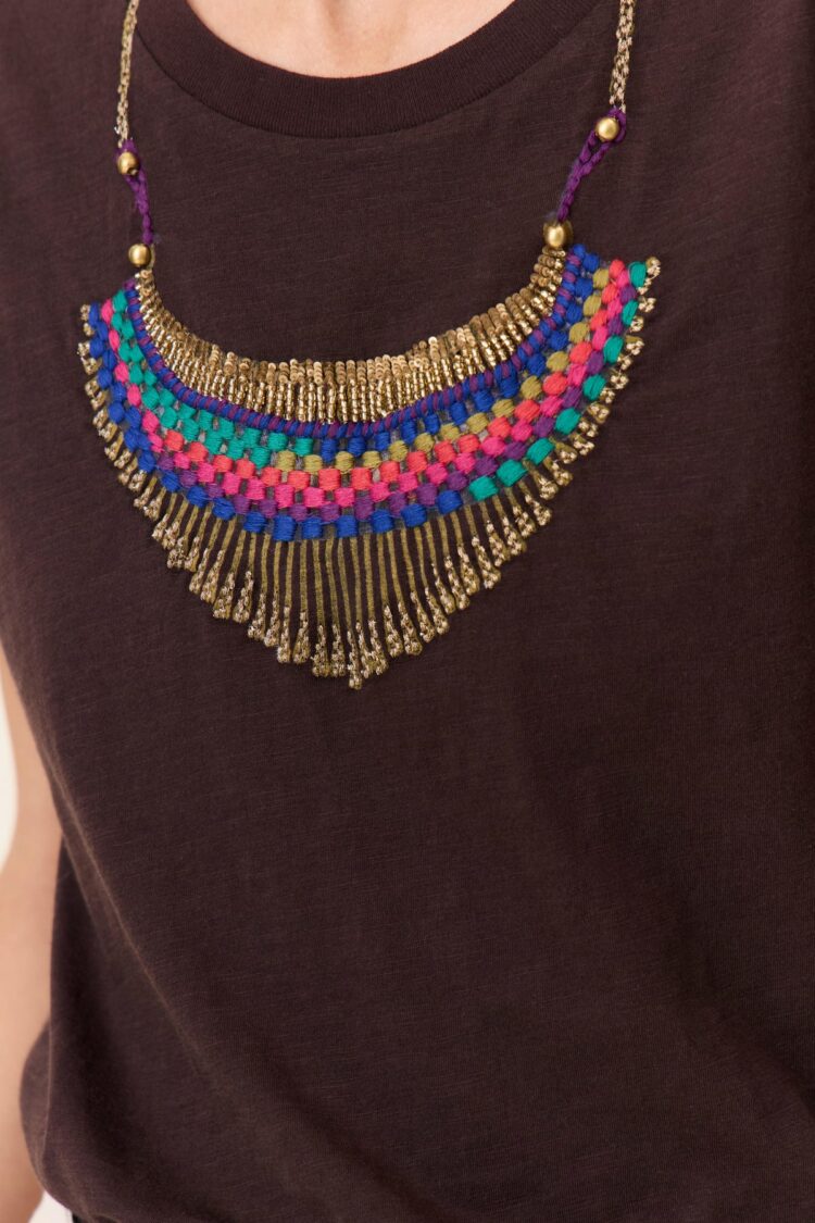 Tee shirt Toro Collier brown Leon & Harper – Image 2