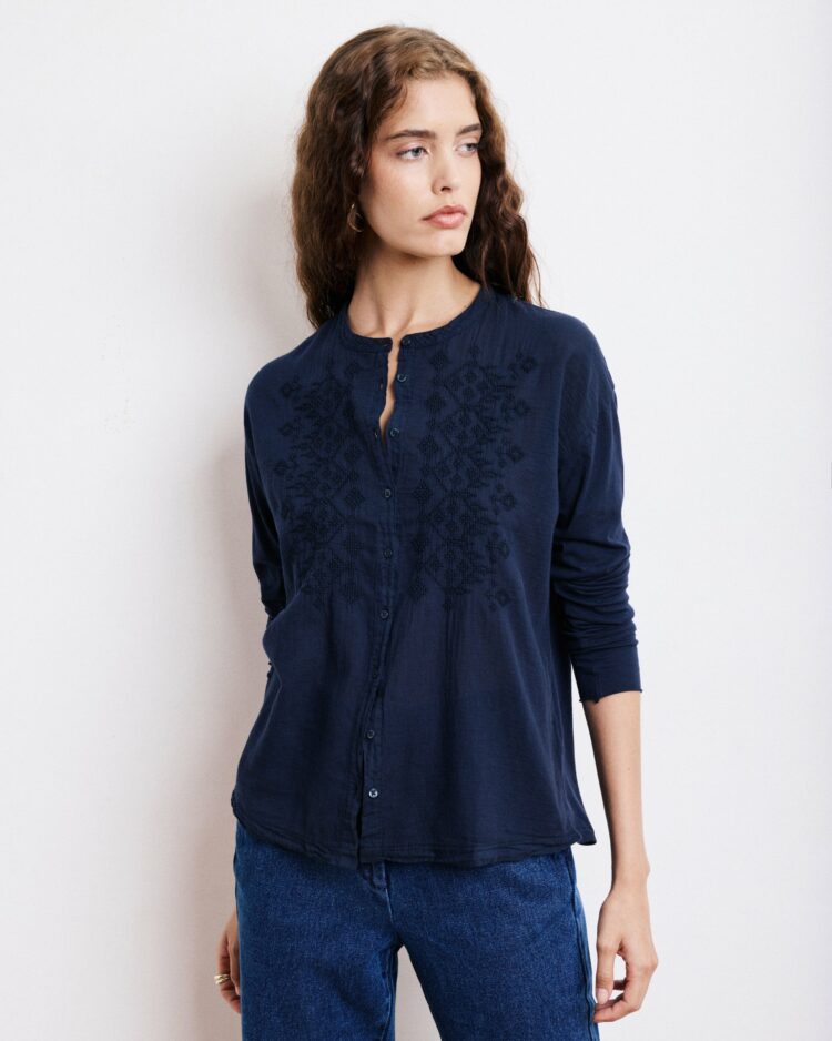 Chemise Taora navy Hartford