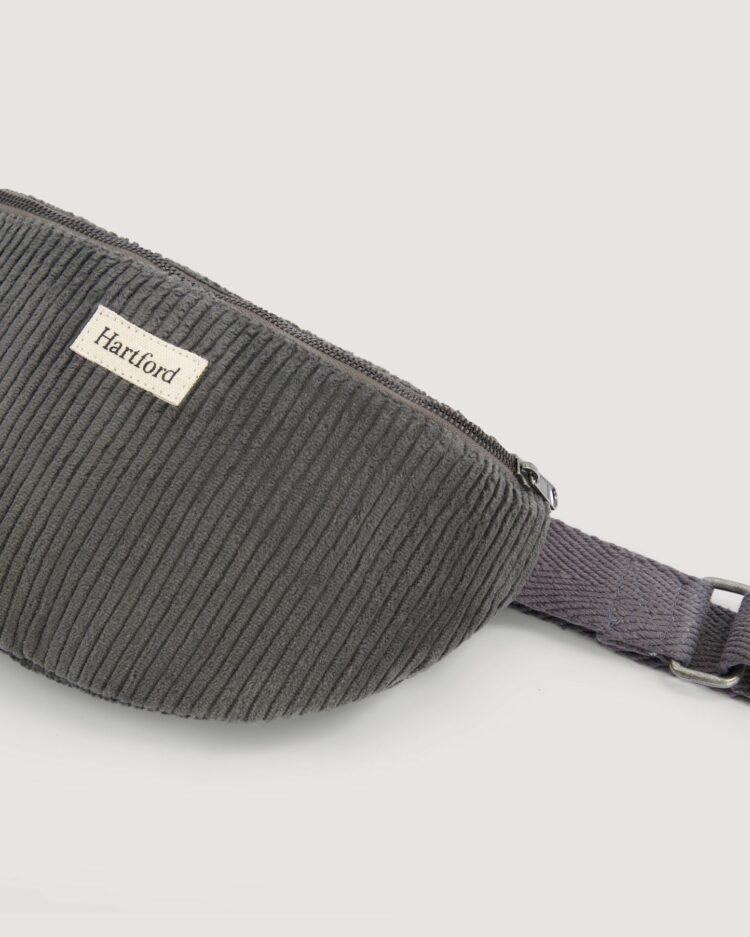 Banane Etna en velours gris anthracite Hartford – Image 3