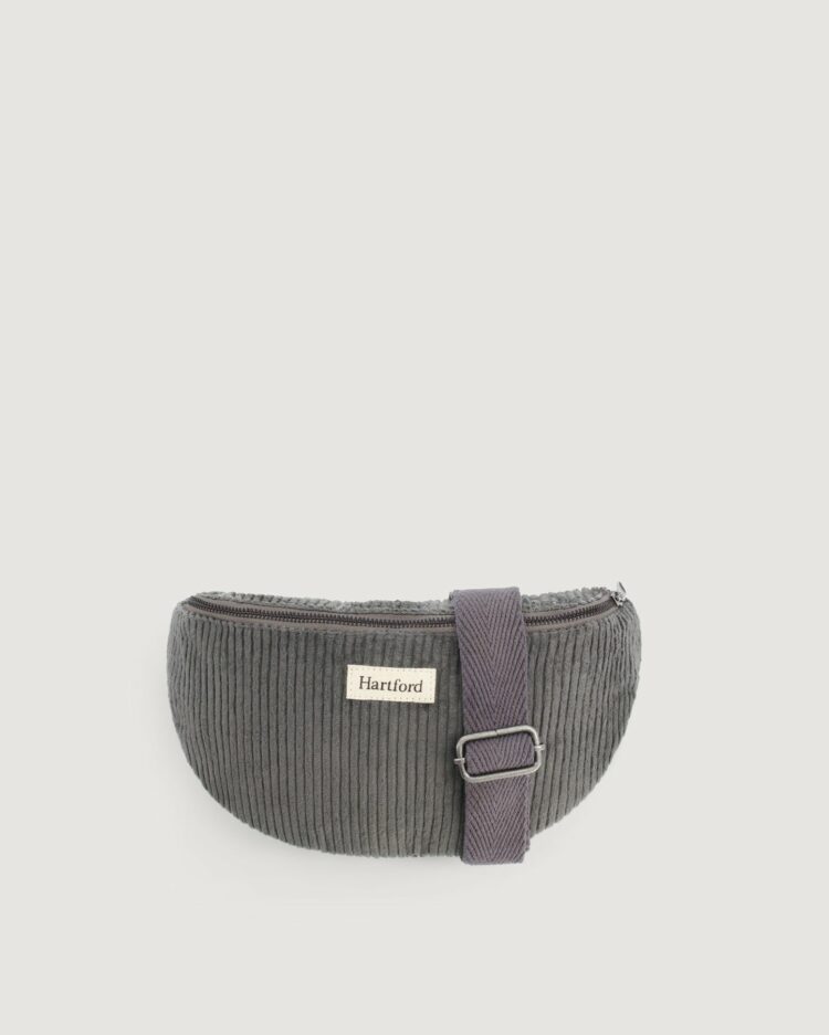 Banane Etna en velours gris anthracite Hartford – Image 4