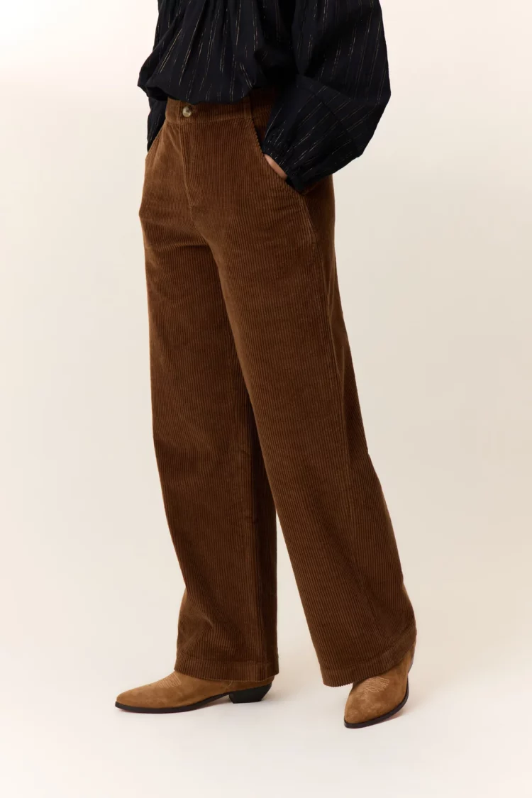 Pantalon Pamira havana Leon & Harper – Image 2