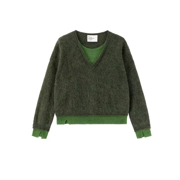 Pull Millipe green Leon & Harper – Image 5
