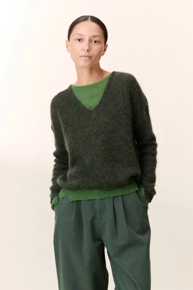 Pull Millipe green Leon & Harper