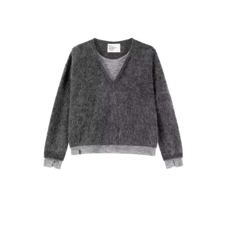 Pull Millipe grey Leon & Harper – Image 5