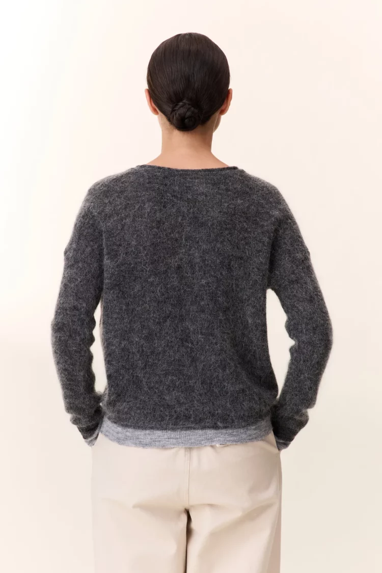 Pull Millipe grey Leon & Harper – Image 4