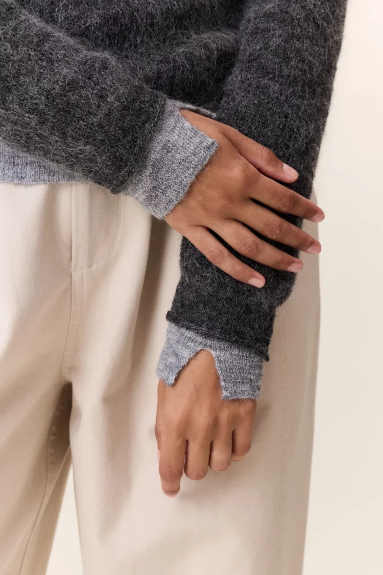Pull Millipe grey Leon & Harper – Image 3