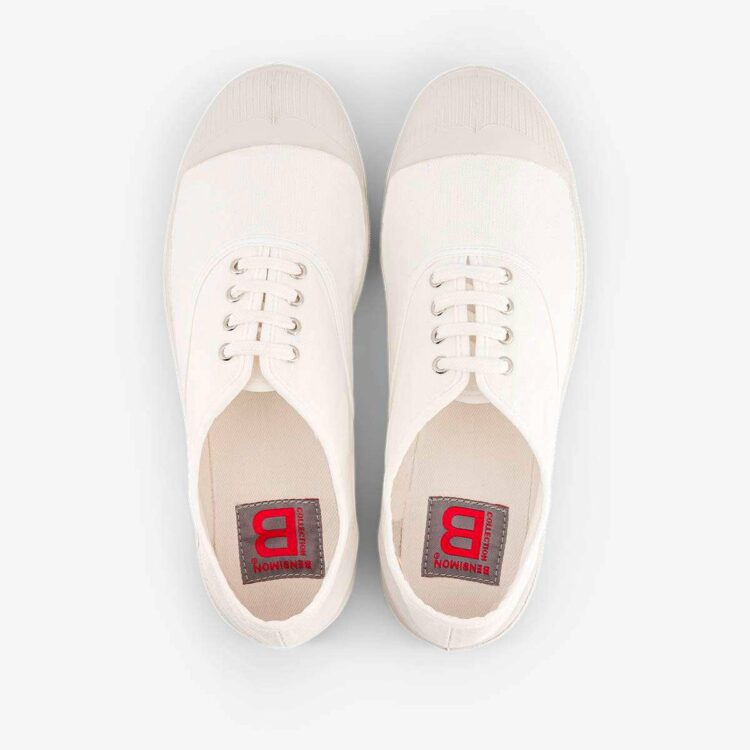Tennis lacets  blanc Bensimon