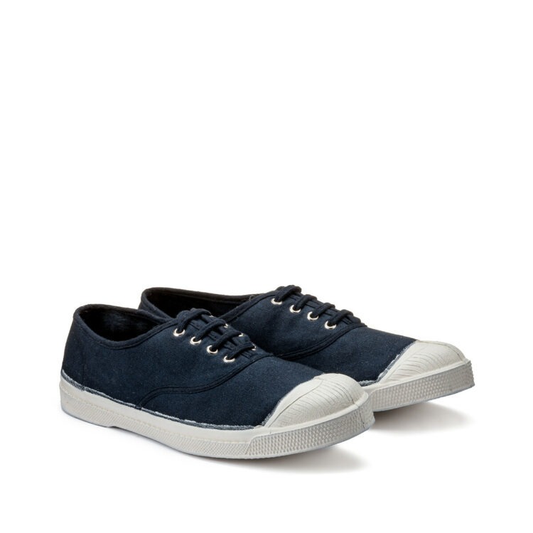 Tennis lacets marine Bensimon