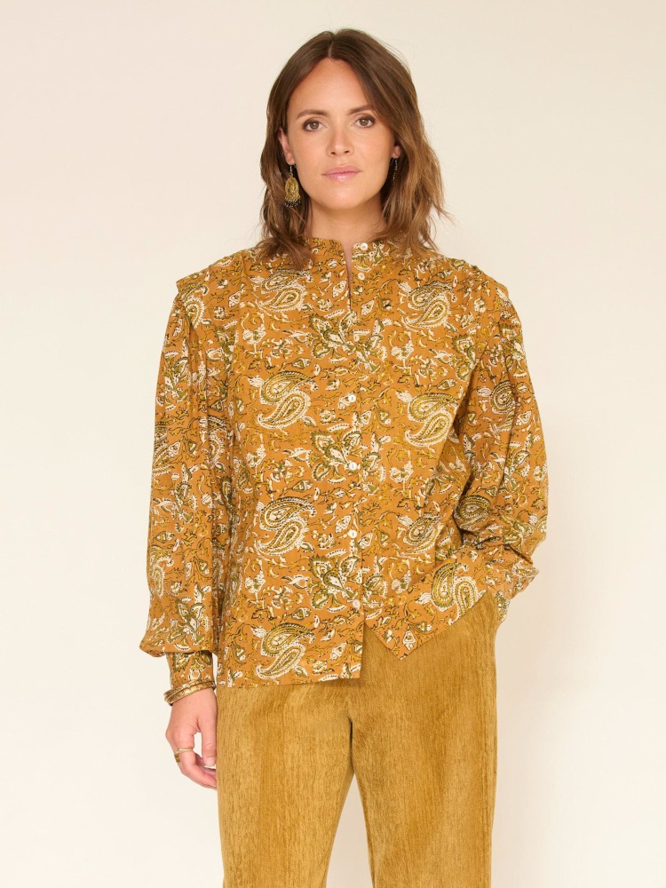 Blouse COSIMA camel MKT Studio