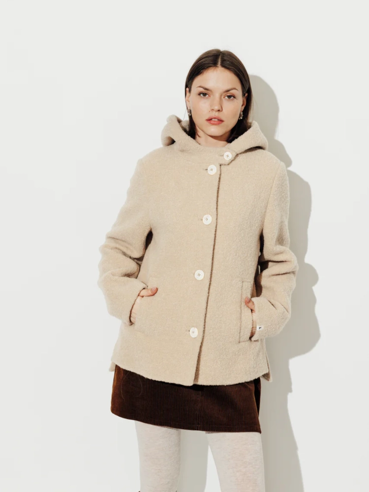 Manteau court CORMOZ Sable Trench & Coat