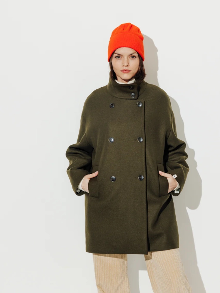 Manteau Mi-Long Oversize  Cotinus kaki Trench & Coat